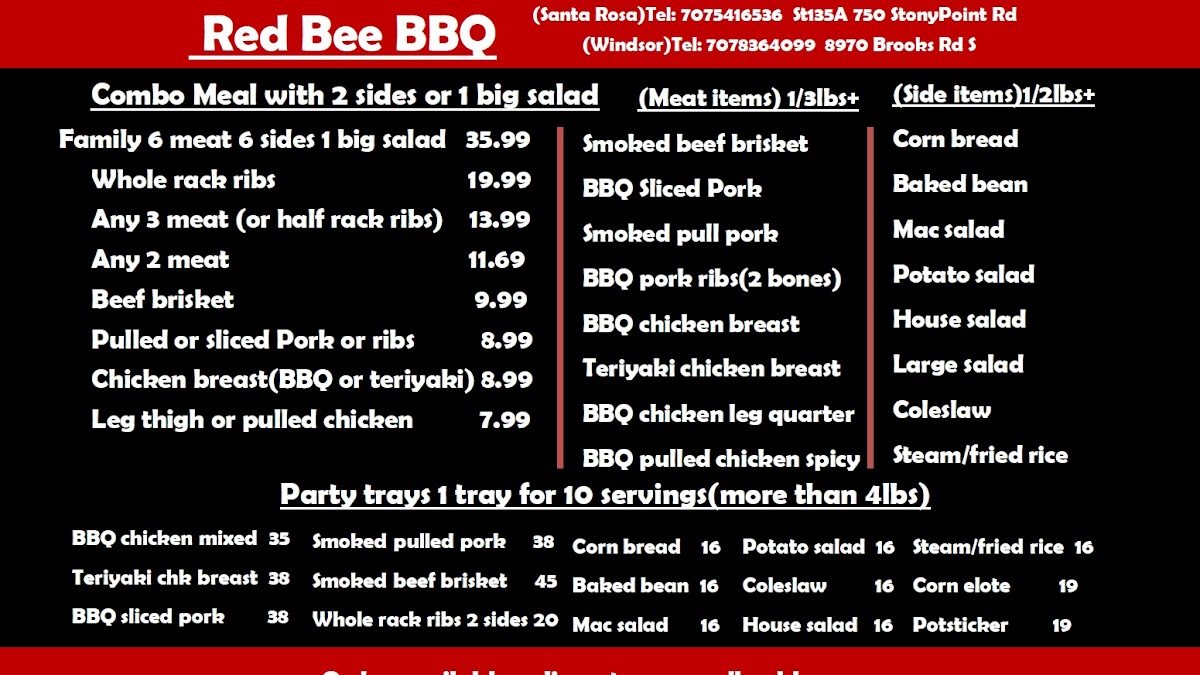Menu Red Bee Bbq-7